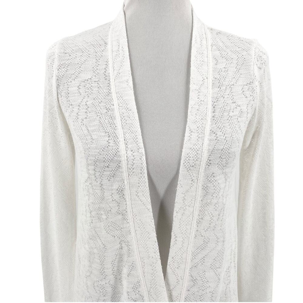 Mododoc Womens Lightweight Open Front White Cardi… - image 2